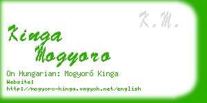 kinga mogyoro business card